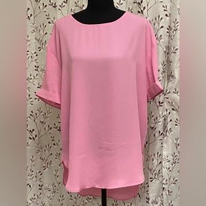 Crewneck Side-Slit Cuffed Tee (NWT)